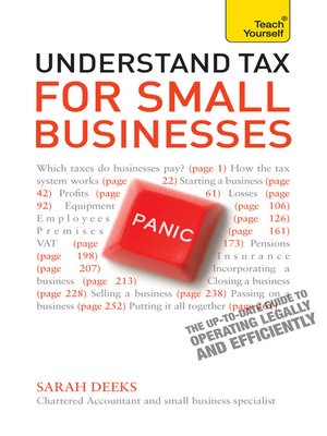 cover image of Understand Tax for Small Businesses